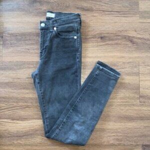 Madewell Black 9" High Riser Skinny Skinny